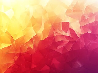 Poster - Abstract Smooth Orange and Red Hue Background with Polygonic Shapes and Light Gradients : Generative AI