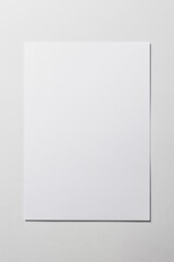 Fototapete - Plain white sheet of paper on a flat surface for versatile creative use : Generative AI