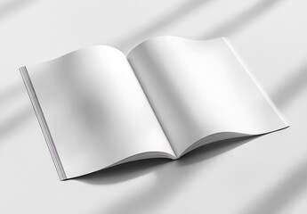 Poster - Blank open book on a neutral background ready for your creative projects and designs : Generative AI