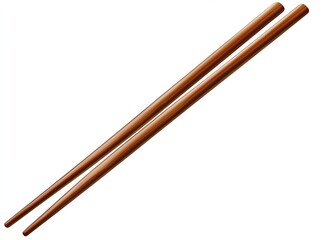 Poster - Pair of Elegant Wooden Chopsticks Perfect for Asian Cuisine and Dining Experience : Generative AI
