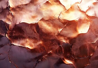 Poster - Stunning metallic texture in warm shades of copper creating a luxurious abstract background : Generative AI