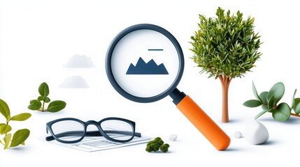 Poster - A collection of 15 thin line evaluation and analysis icons showcasing various business and data driven concepts in a minimalist and modern style