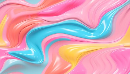 Fototapete - Colorful bright light blue and pink hues seamlessly blended in pastel colors on a surface. Seamless pattern, abstract background, design template.