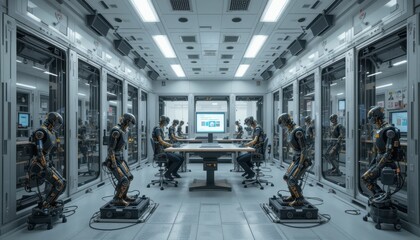 Poster - Advanced Robotics Laboratory with Humanoid Robots in Action