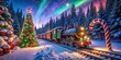 © Four888 - Magical Christmas Train Journey Through Candy Cane Forest