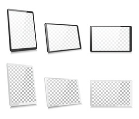 tablet device empty space template flat design