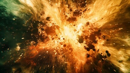 Poster - Surreal Explosion of Fluid Light with Dynamic Shifting Colors