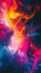 Poster - Vibrant Colorful Abstract Background with Dynamic Color Wash