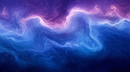 Wall Mural - an abstract artistic depiction of swirling colorful nebulous elements
