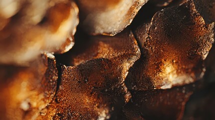 Poster - Detailed Macro View of Rusted Sheet Metal with Soft Texture