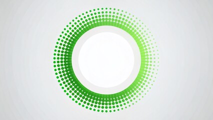 Poster - Minimalist Green Dotted Loading Circle UI UX Design Element - 25% Progress