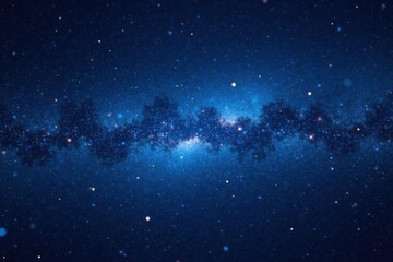dark space background with stars and galaxy in blue night sky, galaxy, stellar, space