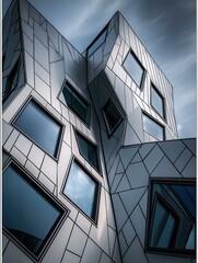 Poster - Modern architectural design. AI.