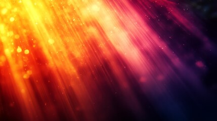 Wall Mural - Abstract image showcasing radiant light rays with color gradients and sparkles