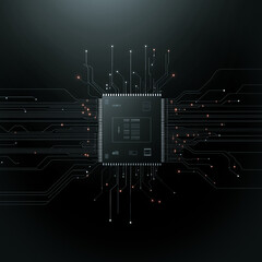 Poster - technological marvel: a close-up view of a sophisticated central processing unit, or cpu, showcasing