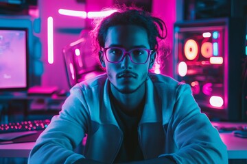 Poster - a man with glasses