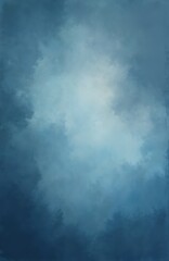 Aufkleber - Abstract blue paint texture photo background for portrait, art projects. Modern canvas design with empty vintage gradient. Dark grunge wallpaper in studio, creative style background.