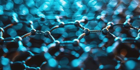 abstract blue background with bubbles