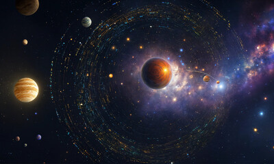 planet in space