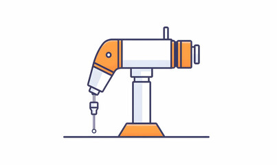Poster - Industrial Robot Arm with Precision Tool for Manufacturing Tasks
