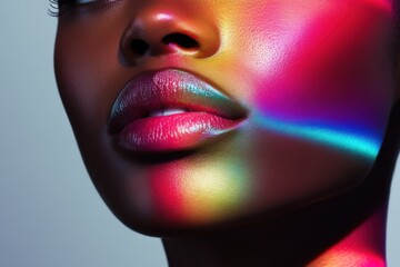 Aufkleber - Chromatic Beauty Alchemy Prismatic Skin Illumination for Next-Gen Creative Branding and Inclusive Digital Storytelling
