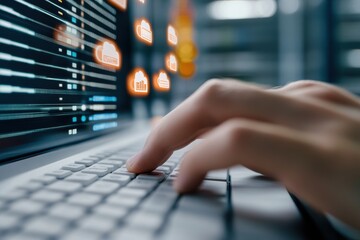 Aufkleber - Immersive Cybersecurity Solutions AI-Driven Cloud Protection Visualization for Enterprise Digital Transformation with Next-Gen Data Defense Strategies
