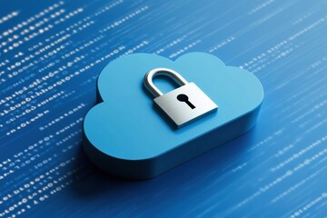 Fototapete - Quantum Cloud Security Paradigm Next-Gen Digital Protection Visualization for Enterprise Cybersecurity Transformation and Zero-Trust Infrastructure Innovation