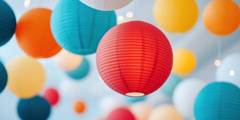 Poster - Immersive Cultural Design Vibrant Paper Lantern Installation Showcasing Global Festival Aesthetics, Emotional Narrative and Event Marketing Trends