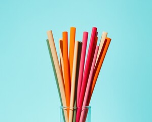 Aufkleber - Vibrant Creative Expression Minimalist Paintbrush Collection Showcasing Artistic Innovation and Color Psychology in Modern Design Aesthetics
