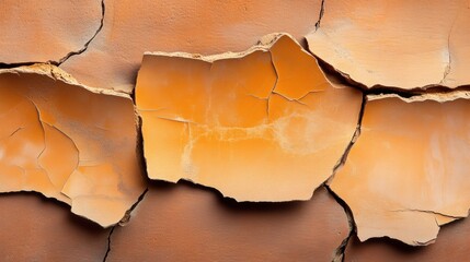 Aufkleber - Textural Disruption Climate Resilience Insights - Fractured Surface Visualization for Adaptive Infrastructure Risk Assessment and Urban Planning Innovation