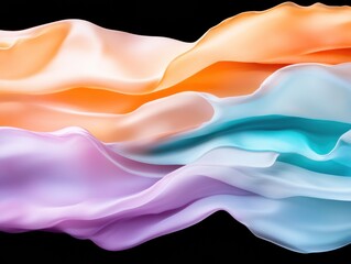 Aufkleber - Soft Flow Gradient Wave Aesthetics in Ethereal Digital Design - Trendsetting Visual Innovation for Creative Marketing and Brand Expression