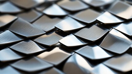 Poster - Metallic Geometric Texture High-Tech Industrial Design Prototype Showcasing Advanced Materials Innovation for Cutting-Edge Architecture and Digital Branding