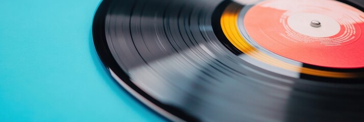 Poster - Retro Vinyl Revival Nostalgic Analog Sound Aesthetic, Minimalist Music Design and Vintage Audio Culture for Digital Content Creators