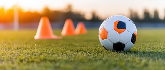 Poster - Dynamic Youth Soccer Training Sunset Field Performance Optimization for Gen Z Athletes - Immersive Sports Development and Skill Acceleration Narrative