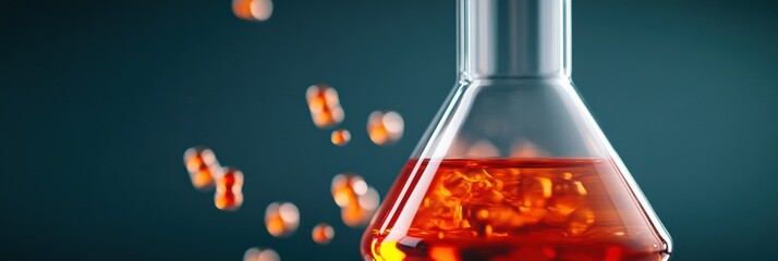 Fototapete - Innovative Biotech Research Next-Gen Molecular Chemistry Visualization with Advanced Precision Glassware - Cutting-Edge Scientific Discovery and Experimental Breakthrough