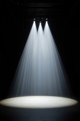 Aufkleber - Immersive Stage Design Minimalist Spotlight Projection Showcasing Cutting-Edge Performance Lighting Technology for Digital Media and Live Event Experiences