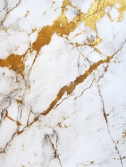 Poster - Luxury golden accents on white marble create a premium minimalist aesthetic enhancing modern interior design in elegant spaces