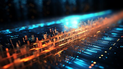 Aufkleber - A digital bug disrupting binary code, symbolizing the debugging of software, neon-lit numbers, high-tech data flow, sharp focus, cinematic composition