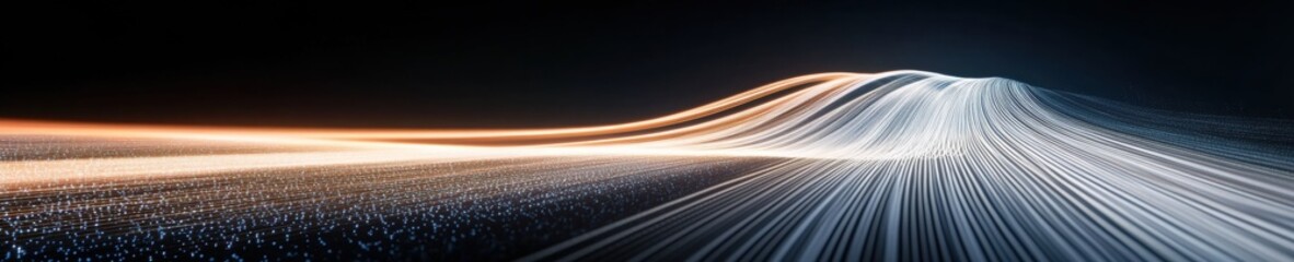 Aufkleber - Quantum Connectivity Horizon AI-Driven Digital Network Visualization Transforming Global Communication Infrastructure with Luminescent Data Flow