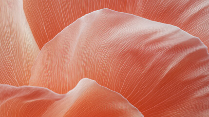 Leinwandbilder - Delicate macro shot of rose petal with intricate vein details