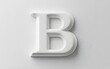 © Obee - 54. White background with a clean, sharp letter B in the center
