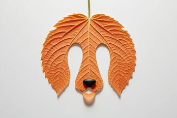 leaf hedgehog, leaf, hedgehog, nature, animal, autumn, orange, design, art
