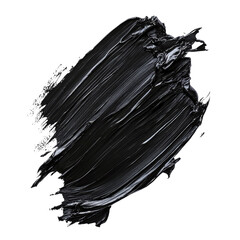Poster - Abstract black paint smear on a textured surface showcasing brush strokes and visual depth, perfect for artistic backgrounds, designs, or creative projects.