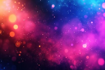 Aufkleber - Experience vibrant bursts of color and dynamic movement in this abstract art piece filled with neon shades and light effects Generative AI