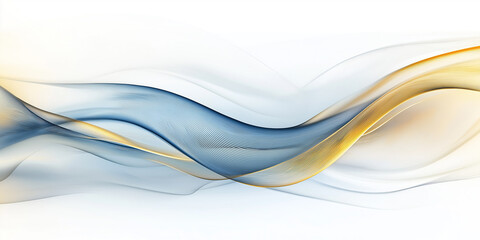 Fototapete - luxury white background with golden line element