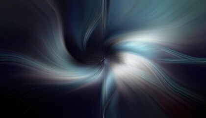 Poster - mystical energy vortex with abstract light streaks and dark cosmic swirls for futuristic background, digital art, sci-fi theme

