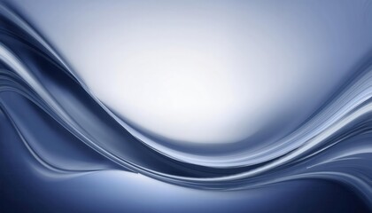 Fototapete - elegant blue and white abstract wave background with smooth flowing curves for modern designs, presentation, and wallpaper

