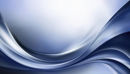 Fototapete - elegant blue and white abstract wave background with smooth flowing curves for modern designs, presentation, and wallpaper


