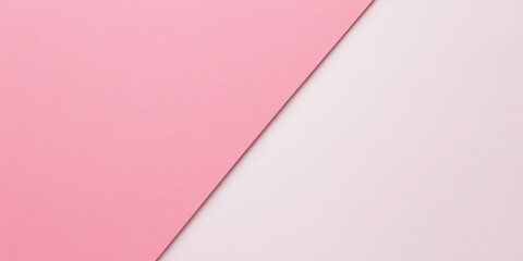 Poster - Pink and Soft Palette: A minimalist shot of two diagonal color blocks. One is pink and the other is soft tone. The seamless blending makes this image ideal as background and texture