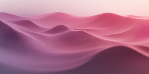 Poster - Abstract Mountainous Terrain: A captivating display of undulating landscapes, meticulously crafted with gradient colors that shift from soft purples to warm pinks.